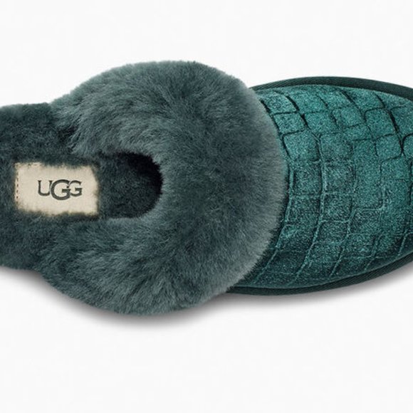 scuffette velvet croc
